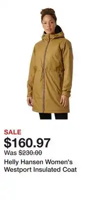 Sport Chek Helly Hansen Women's Westport Insulated Coat offer