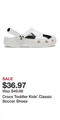Sport Chek Crocs Toddler Kids' Classic Soccer Shoes offer