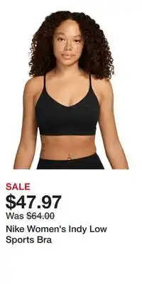 Sport Chek Nike Women's Indy Low Sports Bra offer