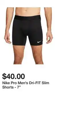 Sport Chek Nike Pro Men's Dri-FIT Slim Shorts - 7 offer
