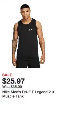 Sport Chek Nike Men's Dri-FIT Legend 2.0 Muscle Tank offer