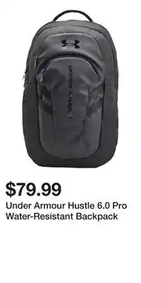 Sport Chek Under Armour Hustle 6.0 Pro Water-Resistant Backpack offer