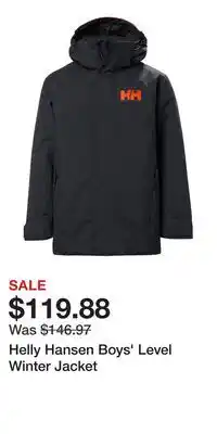 Sport Chek Helly Hansen Boys' Level Winter Jacket offer
