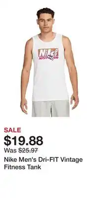 Sport Chek Nike Men's Dri-FIT Vintage Fitness Tank offer