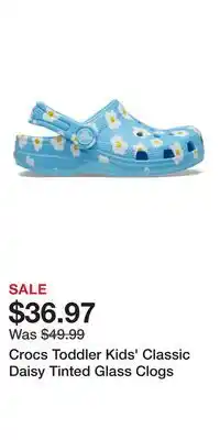 Sport Chek Crocs Toddler Kids' Classic Daisy Tinted Glass Clogs offer
