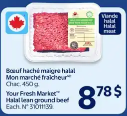Walmart Bœuf haché maigre halal Mon marché fraîcheur offer