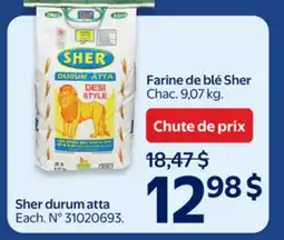 Walmart Farine de blé Sher offer