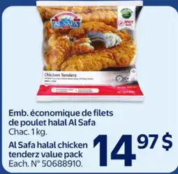 Walmart Emb. économique de filets de poulet halal Al Safa offer
