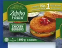 Walmart burgers de poulet pané Zabiha Halal surgelés offer