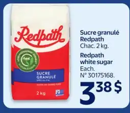 Walmart Sucre granulé Redpath offer
