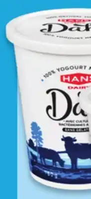 Walmart Hans Dahl 2% natural yogurt offer