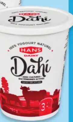 Walmart Hans Dahi 3.2% natural yogurt offer