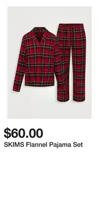 Holt Renfrew SKIMS Flannel Pajama Set offer