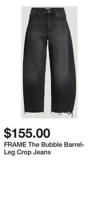 Holt Renfrew FRAME The Bubble Barrel-Leg Crop Jeans offer