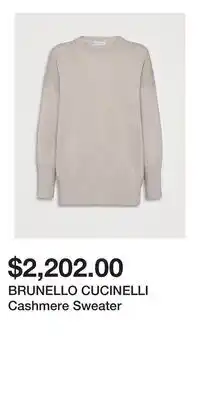 Holt Renfrew BRUNELLO CUCINELLI Cashmere Sweater offer