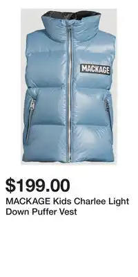 Holt Renfrew MACKAGE Kids Charlee Light Down Puffer Vest offer