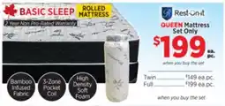 Surplus Furniture Basic Sleep Queen Mattress Set offer