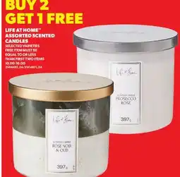 Real Canadian Superstore LIFE AT HOME ASSORTED SCENTED CANDLES offer