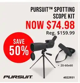 Cabela's PURSUIT SPOTTING SCOPE KIT offer