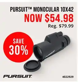 Cabela's PURSUIT MONOCULAR 10X42 offer