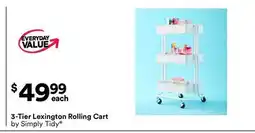 Michaels 3-Tier Lexington rolling Cart by Simply Tidy offer