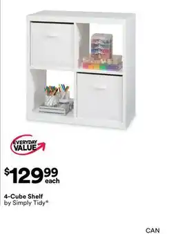 Michaels 4-Cube Shelf by Simply Tidy offer