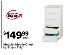 Michaels Modular Mobile Chest by Simply Tidy offer