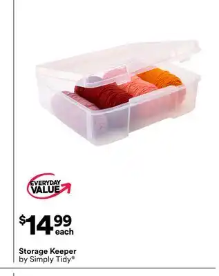 Michaels Storage Keeper by Simply Tidy offer