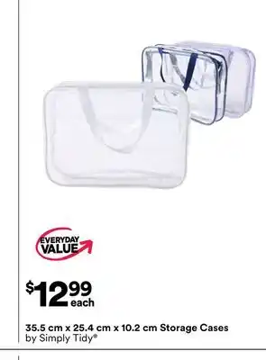 Michaels 35.5 cm x 25.4 cm x 10.2 cm Storage Cases by Simply Tidy offer