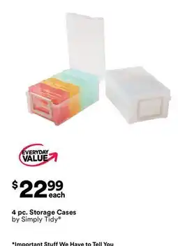 Michaels 4 pc. Storage Cases by Simply Tidy offer