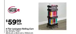Michaels 4-Tier Lexington rolling Cart by Simply Tidy offer