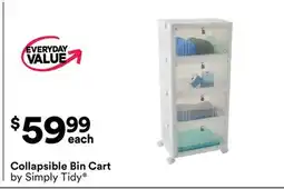 Michaels Collapsible Bin Cart by Simply Tidy offer