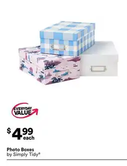 Michaels Photo Boxes by Simply Tidy offer
