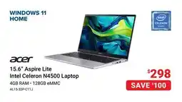 Visions Electronics ACER 15.6 Aspire Lite Intel Celeron N4500 Laptop offer