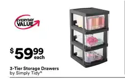Michaels 3-Tier Storage Drawers by Simply Tidy offer