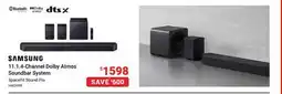 Visions Electronics SAMSUNG 11.1.4-Channel Dolby Atmos Soundbar System offer