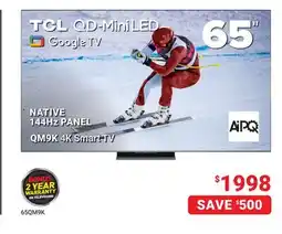 Visions Electronics NATIVE 144Hz PANEL 65 QM9K 4K Smart TV offer