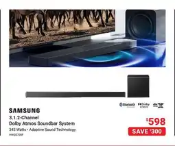 Visions Electronics Samsung 3.1. 2-Channel Dolby Atmos Soundbar System offer