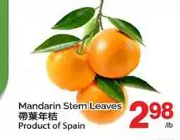 T&T Supermarket MANDARIN STEM LEAVES offer