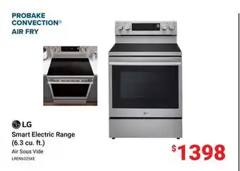 Visions Electronics LG Smart Electric Range (6.3 cu. ft.) offer