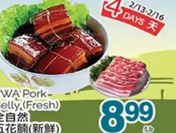 T&T Supermarket RWA PORK BELLY offer