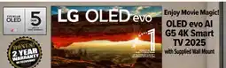 2001 Audio Video OLED55G5 LG 55 OLED evo AI G5 4K Smart TV 2025 offer