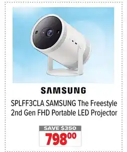 2001 Audio Video SPLFF3CLA SAMSUNG The Freestyle 2nd Gen FHD Portable LED Projector offer