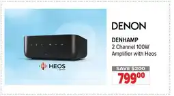 2001 Audio Video DENHAMP DENON 2 Channel 100W Amplifier with Heos offer