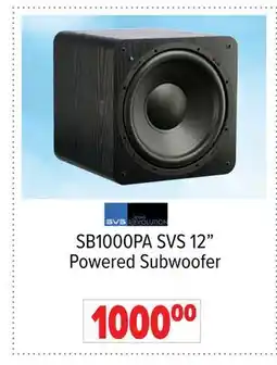 2001 Audio Video SB1000PA SVS 12 Powered Subwoofer offer