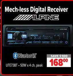 2001 Audio Video UTE73BT 50W x 4 ch. peak Mech - less Digital Receiver offer