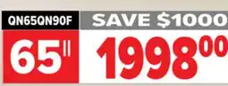 2001 Audio Video QN65QN90F SAMSUNG 65 neo QLED 4K QN90F Vision AI Smart TV offer