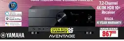2001 Audio Video YAMAHA 7.2-Channel 4K/8K HDR 10+ Receiver XA2A offer