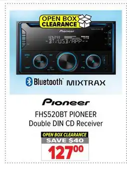 2001 Audio Video FHS520BT PIONEER Double DIN CD Receiver offer