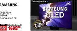 2001 Audio Video QN55S90F 55 OLED 4K Vision AI Smart TV offer
